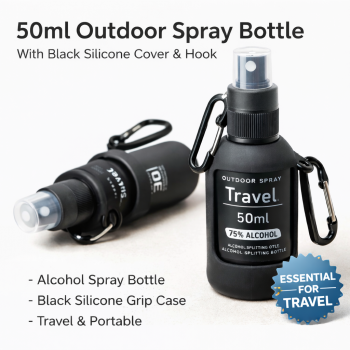 ISE MOUNT Bottle Spray with Silicone Travel Portable Refill 50ml - ATMC2