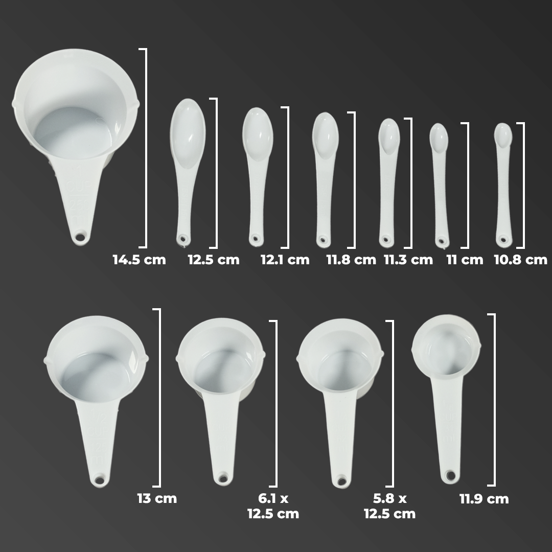 SPSK Sendok Takar Set Plastik Measuring Spoon 11 PCS - SP011 Gambar produk SPSK Sendok Takar Set Plastik Measuring Spoon 11 PCS - SP011