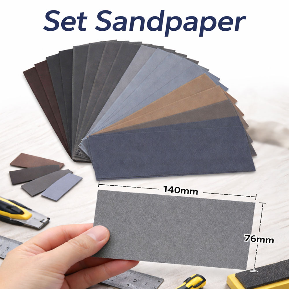 BAISDY Kertas Amplas Sandpaper Carbide Set Grit Wet Dry 76x140mm - CW70 Gambar produk BAISDY Kertas Amplas Sandpaper Carbide Set Grit Wet Dry 76x140mm - CW70