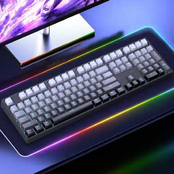 YOSOO Keyboard Gaming Mechanical Feel 108 Key Green Switch 3in1 Mode - H108