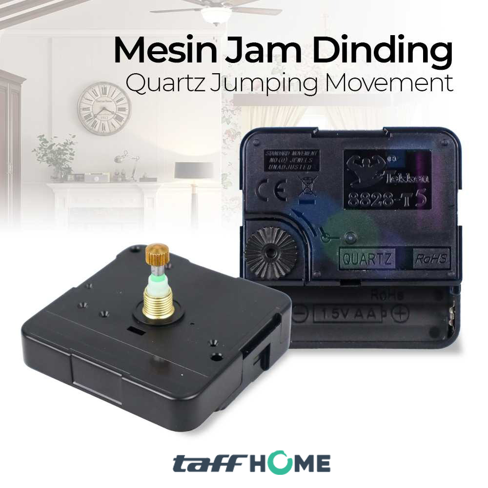 TaffHOME Tekken Mesin Jam Dinding DIY Replacement Quartz - 8828-T5 Gambar produk TaffHOME Tekken Mesin Jam Dinding DIY Replacement Quartz - 8828-T5