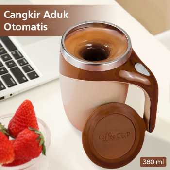 Ditim Cangkir Aduk Otomatis Baterai AAA Self Stirring Mug 380ml - HQ-630