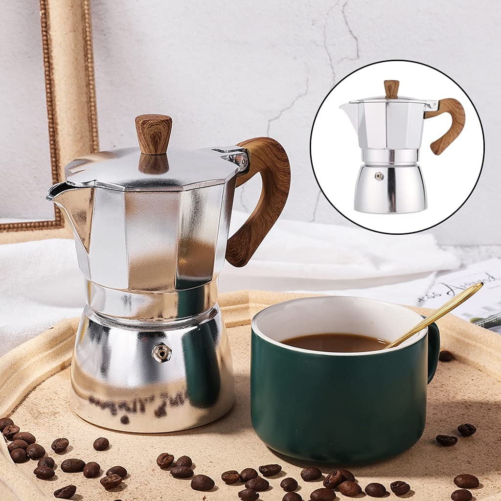 One Two Cups Moka Pot Espresso Coffee Maker Stovetop 6 Cup 300ml - PL-315 Gambar produk One Two Cups Moka Pot Espresso Coffee Maker Stovetop 6 Cup 300ml - PL-315