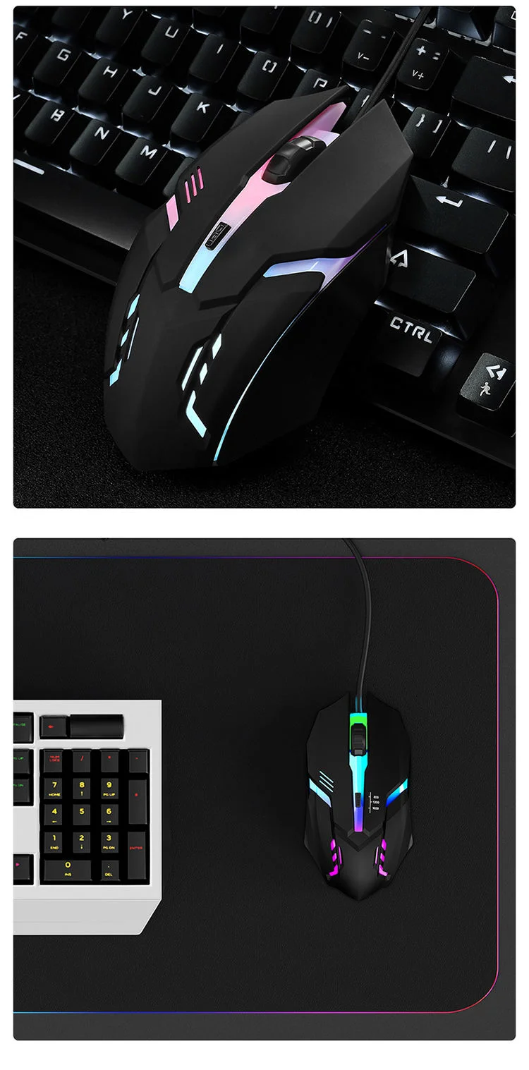 MAIL Mouse Gaming Wired RGB Backlit LED High Precision USB 1600 DPI - X1 Gambar produk MAIL Mouse Gaming Wired RGB Backlit LED High Precision USB 1600 DPI - X1