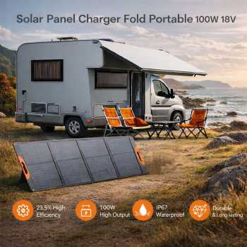 Jinyang Solar Panel Lipat Monocrystalline Portable Camping 18V 100W - PV-BX100