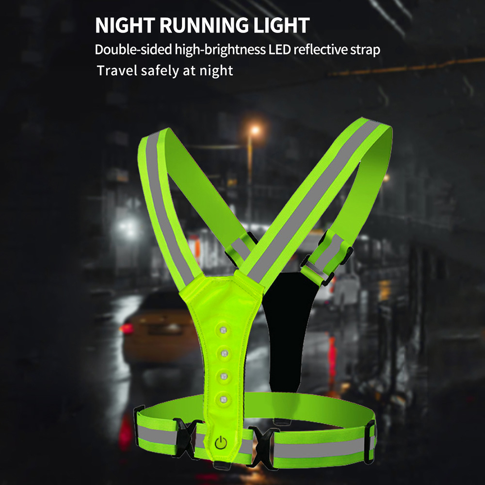 NOKIN Rompi Tali Reflektif Sabuk Keselamatan LED Reflective Vest - NK300 Gambar produk NOKIN Rompi Tali Reflektif Sabuk Keselamatan LED Reflective Vest - NK300