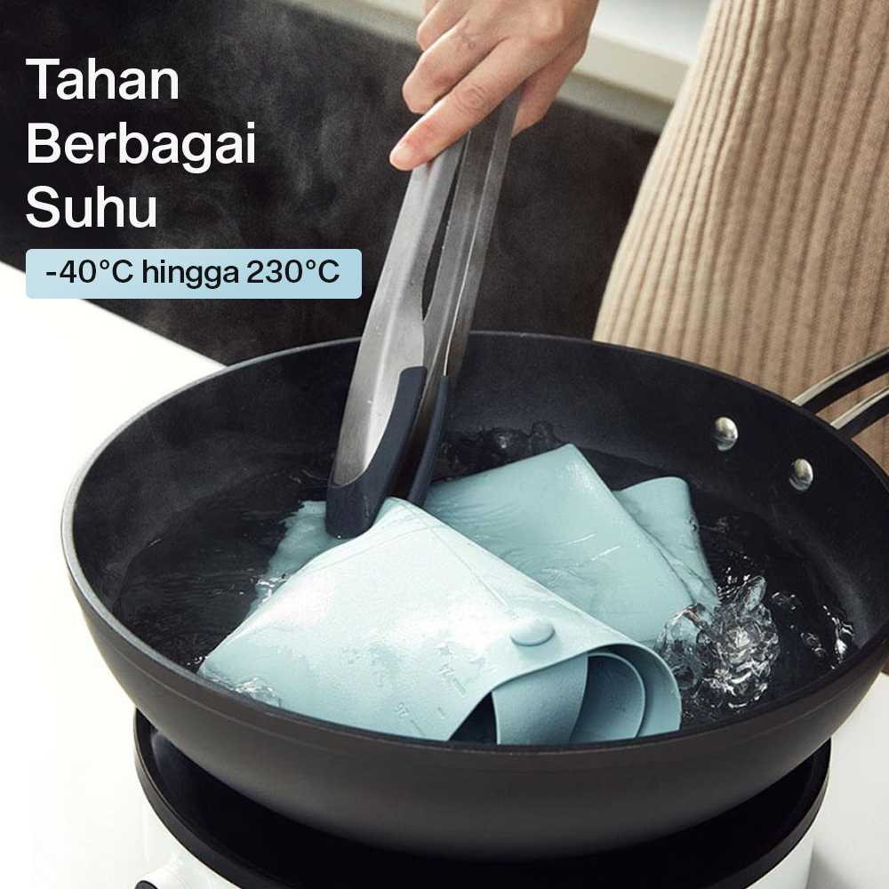 Huohou Alas Adonan Kue Fondant Silikon Baking Mat Anti Slip 60x50cm - HU0188 Gambar produk Huohou Alas Adonan Kue Fondant Silikon Baking Mat Anti Slip 60x50cm - HU0188