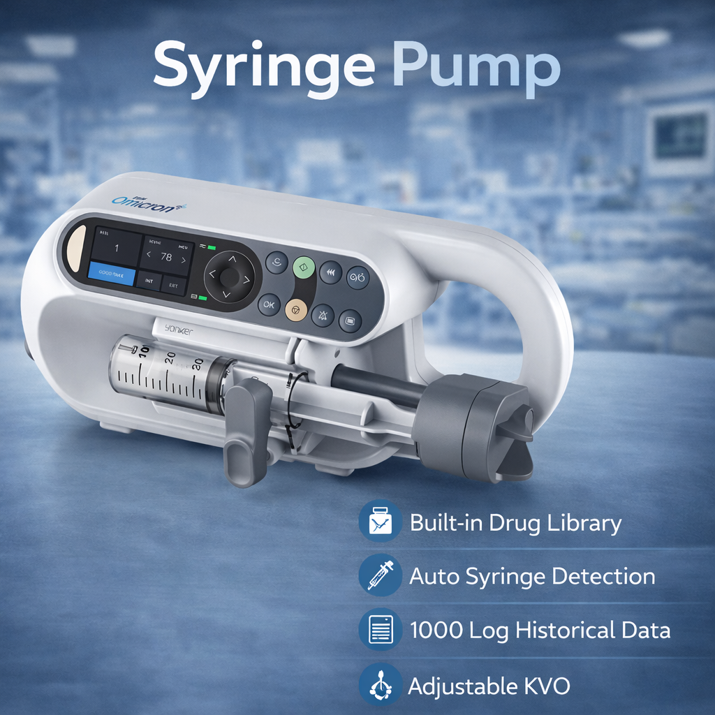 TaffOmicron Pompa Syringe Pump Weight Mode Drug Library 1000 Data - SP1 Gambar produk TaffOmicron Pompa Syringe Pump Weight Mode Drug Library 1000 Data - SP1