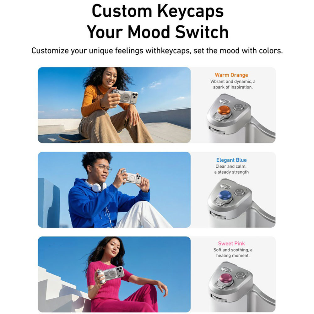 TELESIN Master Grip Ultimate Magnetic Camera Grip with Wireless Charge - P5-MP-003WH Gambar produk TELESIN Master Grip Ultimate Magnetic Camera Grip with Wireless Charge - P5-MP-003WH