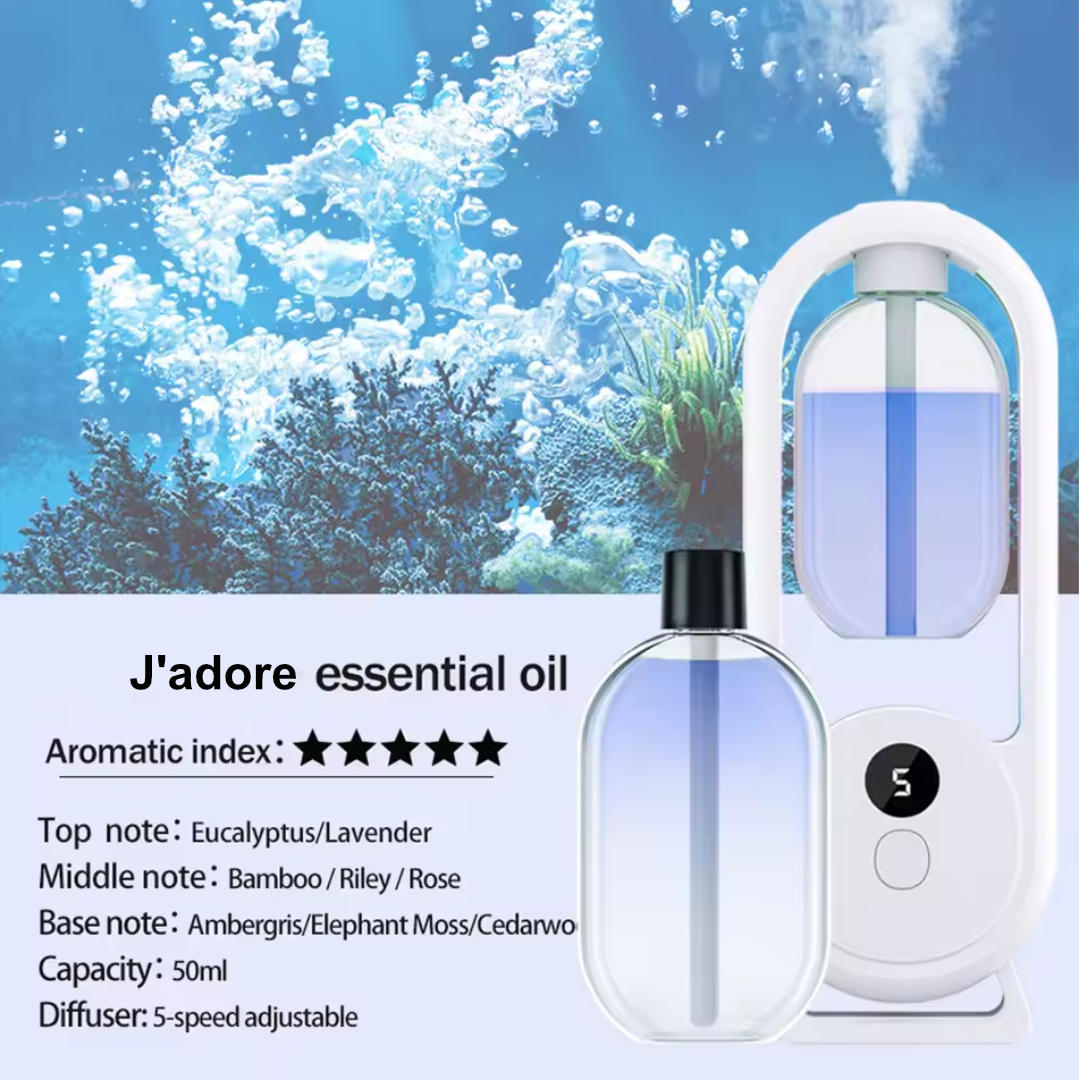 Lumea Diffuser Automatic Essential Oil Aromatherapy 50 ml with Oil J'adore - PW2 Gambar produk Lumea Diffuser Automatic Essential Oil Aromatherapy 50 ml with Oil J'adore - PW2
