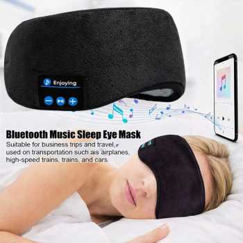 XMSJ Masker Mata Bluetooth 5.0 Headband Earphones Sports Music 200mAh - WRB1