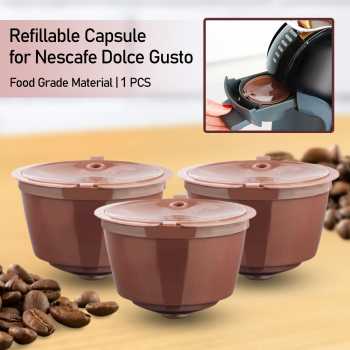iCafilas Reusable Capsule 1 PCS Compatible for Nescafe Dolce Gusto - F457