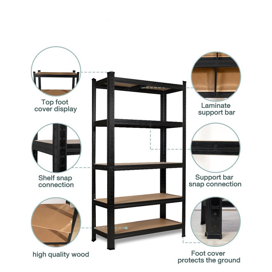 PUEFUR Rak Penyimpanan Warehouse Storage 5 Layers Metal 120x40x180cm - A-010 Gambar produk PUEFUR Rak Penyimpanan Warehouse Storage 5 Layers Metal 120x40x180cm - A-010