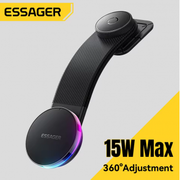 ESSAGER Magnetic Smartphone Wireless Charging Car Mount Holder 15W - EZJCX-ZH01