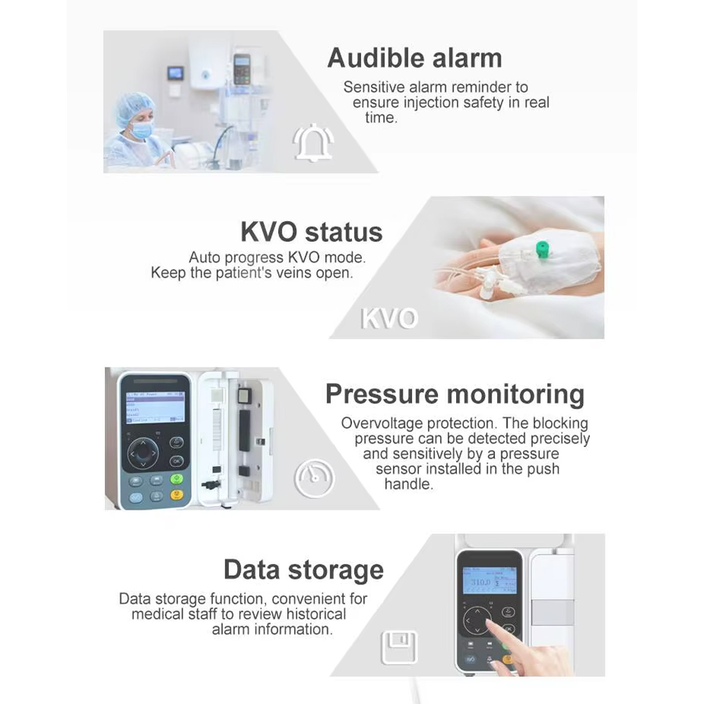 TaffOmicron Pompa Infus Elektrik Infusion Pump 1200mL/h 1000 Data - IP3 Gambar produk TaffOmicron Pompa Infus Elektrik Infusion Pump 1200mL/h 1000 Data - IP3