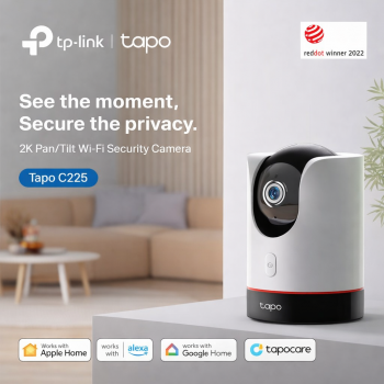 TP-LINK Kamera CCTV Indoor WiFi IP Camera Smart AI Motion Tracking 2K - Tapo C225