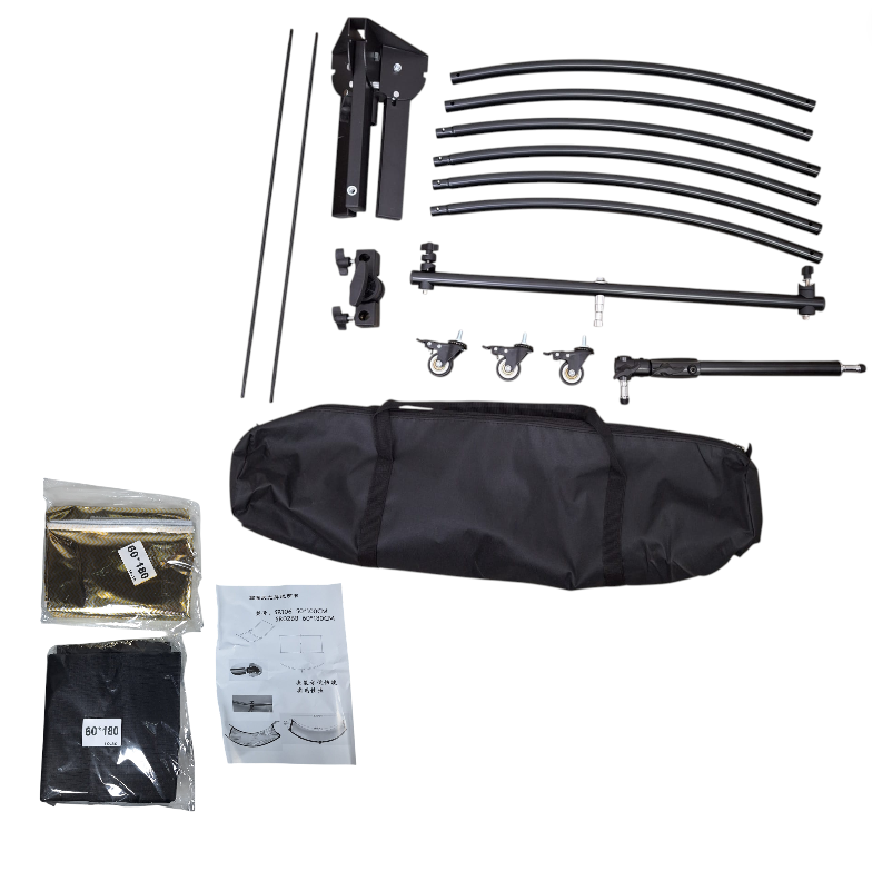 LIFER Reflektor Cahaya U-Shape Fotografi Studio 4in1 Stand 180x60cm - BDL-20 Gambar produk LIFER Reflektor Cahaya U-Shape Fotografi Studio 4in1 Stand 180x60cm - BDL-20