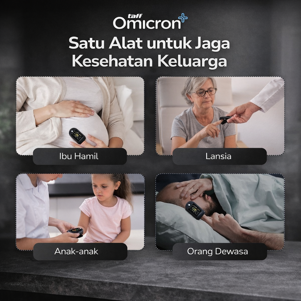 TaffOmicron Fingertip Pulse Oximeter Ukur Saturasi O2 Darah Gen 2 TFT - LK86 Gambar produk TaffOmicron Fingertip Pulse Oximeter Ukur Saturasi O2 Darah Gen 2 TFT - LK86