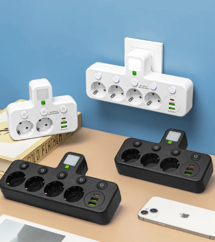 Taffware Stop Kontak LED Light USB Type C EU Plug 10A 220V 2500W - LH-8625U Gambar produk Taffware Stop Kontak LED Light USB Type C EU Plug 10A 220V 2500W - LH-8625U