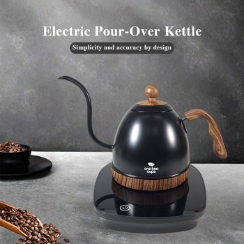 One Two Cups Teko Listrik Kopi Pemanas Air Leher Angsa Pour Over 1350W - PD-0600