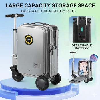 TaffGO Koper Skuter Elektrik Kabin Ride-on Suitcase Luggage 20 Inch - SE40