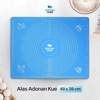 Gambar produk One Two Cups Alas Adonan Kue Fondant Silikon Baking Mat Anti Slip - JJ3873