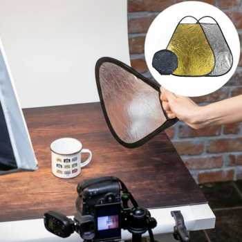 Fotodiox Reflektor Cahaya Fotografi Studio 2in1 Portable Handheld - FT-45