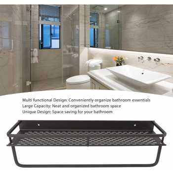 GRIFT Rak Dinding Kamar Mandi Gantungan Handuk 5 Hook Punch Free - GR-50