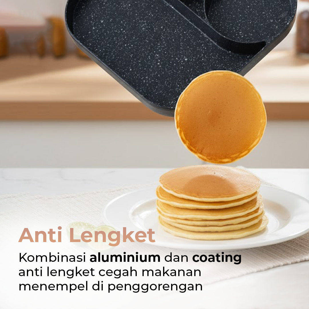 MBH Wajan Penggorengan Telur Frying Pan Multifungsi - JBY-257 Gambar produk MBH Wajan Penggorengan Telur Frying Pan Multifungsi - JBY-257