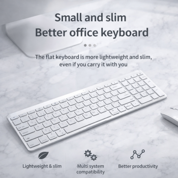 Gambar produk JOMAA Keyboard Dual Wireless Bluetooth 2.4G with Phone Stand Type C - MLD-580