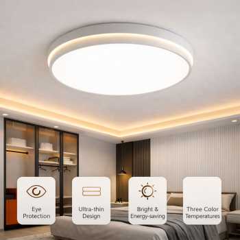 SHUANGZ Lampu Plafon LED Full Spectrum 3 Color 220V 36W 40cm - M70