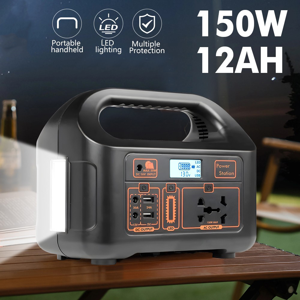 Gambar produk Gaiaray Portable Power Supply Station Outdoor Generator 150W 12000mAh - Eg800Pb