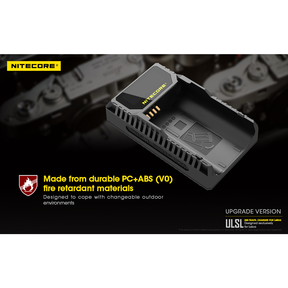 NITECORE Charger Baterai 2 Slot Leica BP-SCL4 QC Digital Display - ULSL Gambar produk NITECORE Charger Baterai 2 Slot Leica BP-SCL4 QC Digital Display - ULSL