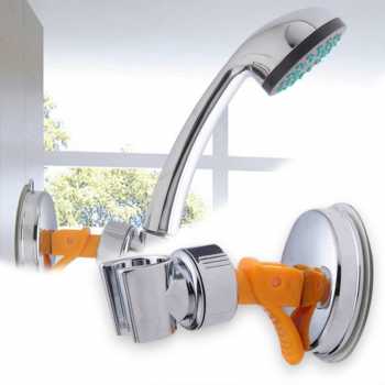 BATHE PROJECT Holder Kepala Shower Mandi 360 Derajat Plastik Suction - JJ14711