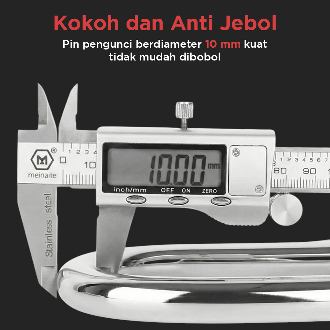 Kinbar Gembok Sepeda Motor Padlock Alarm Corrosion Resistant 110dB - 110 Gambar produk Kinbar Gembok Sepeda Motor Padlock Alarm Corrosion Resistant 110dB - 110