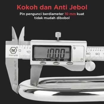 Gambar produk Kinbar Gembok Sepeda Motor Padlock Alarm Corrosion Resistant 110dB - 110