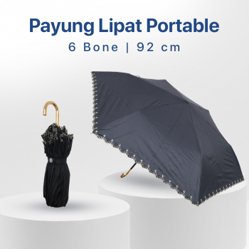 Gambar produk RUERN Payung Lipat Anti UV Ultra Light Folding Umbrella 6 Bone 92cm - R-3