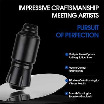 ROCKET Mini Tattoo Pen Stroke 3.5mm RCA Aluminium Alloy - J120