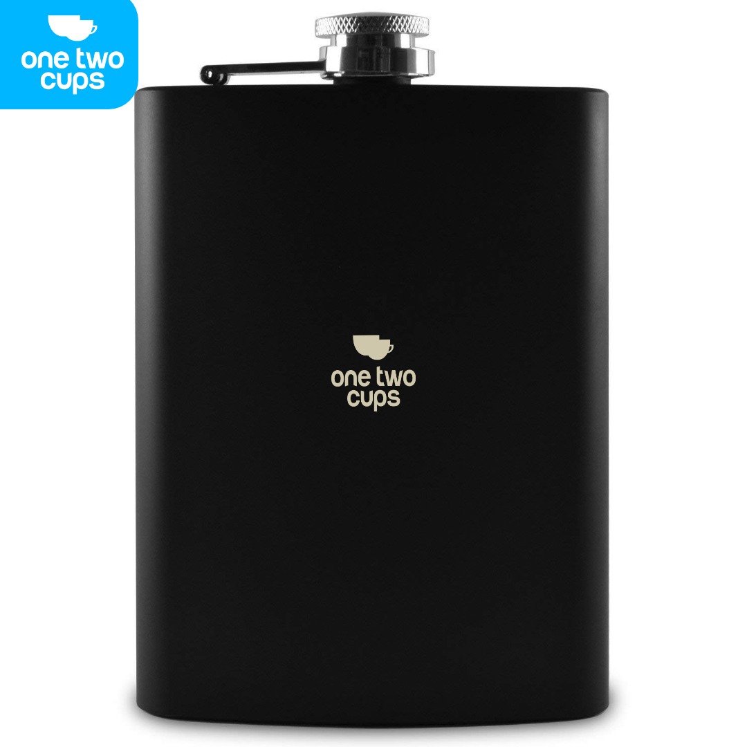 One Two Cups Botol Hip Flask Wine Whiskey Stainless Steel Plastic Cap 8oz - B-86 Gambar produk One Two Cups Botol Hip Flask Wine Whiskey Stainless Steel Plastic Cap 8oz - B-86