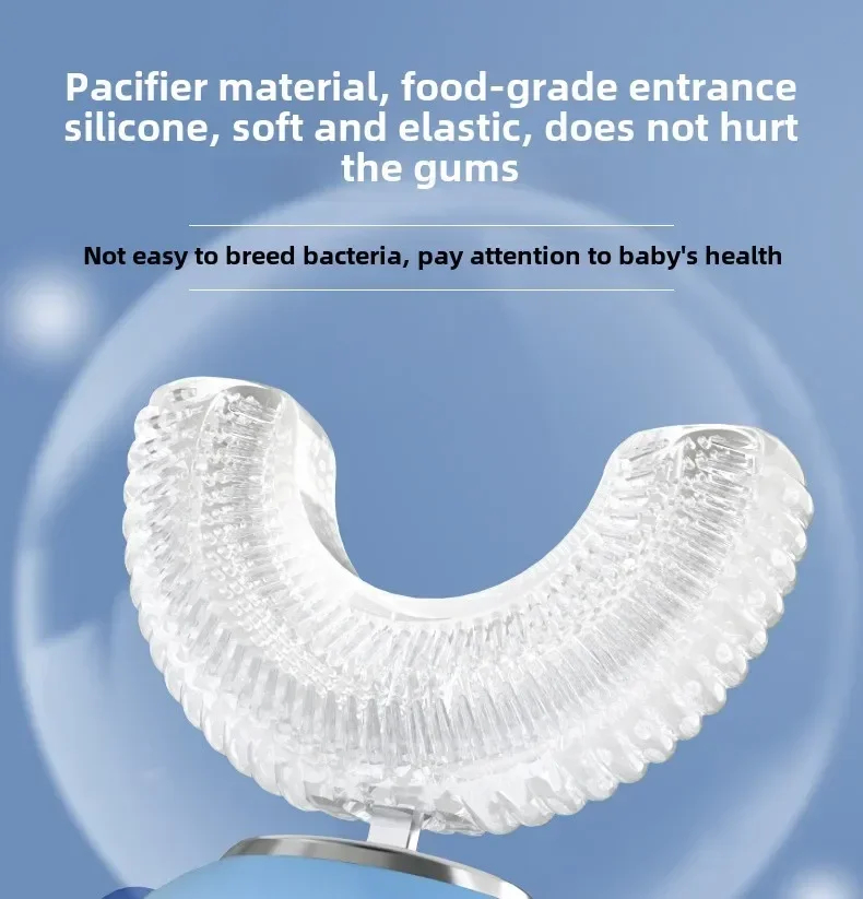 BRUSKID Sikat Gigi Elektrik Anak Karakter Getar U-Shaped Rechargeable - H480 Gambar produk BRUSKID Sikat Gigi Elektrik Anak Karakter Getar U-Shaped Rechargeable - H480