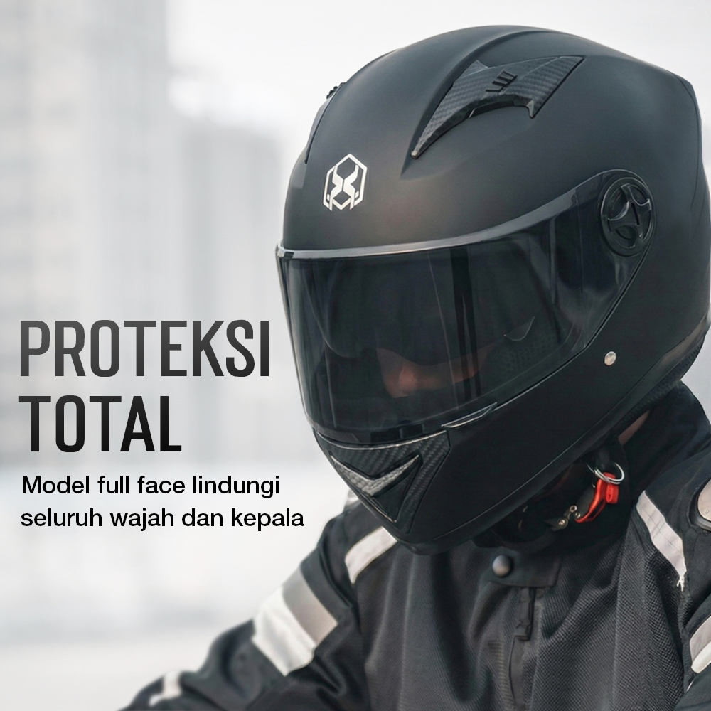 AXK Helm Full Face Motor Sport Olahraga Double Lens Anti Fog Motocycle - A557 Gambar produk AXK Helm Full Face Motor Sport Olahraga Double Lens Anti Fog Motocycle - A557