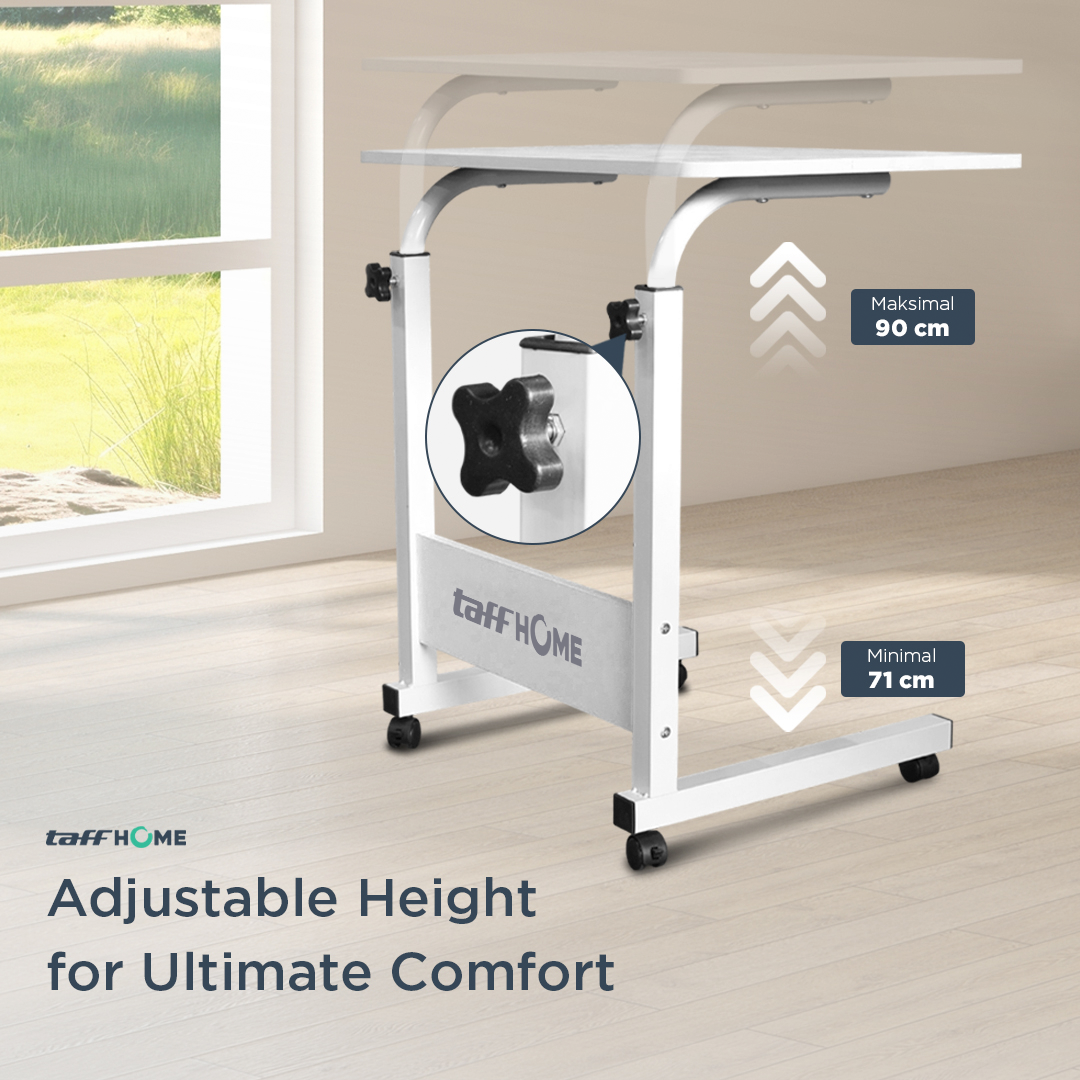 TaffHOME Meja Laptop Adjustable Portable Working Desk 60x40cm - ND02 Gambar produk TaffHOME Meja Laptop Adjustable Portable Working Desk 60x40cm - ND02