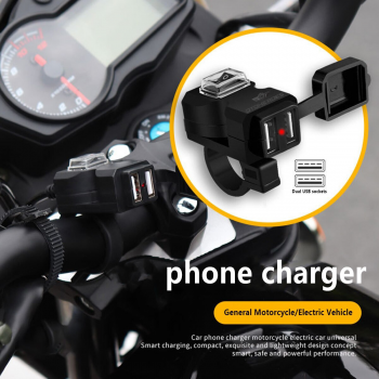 OTOHEROES USB Charger Motor 2 Port with Waterproof Silicone Cover 2.1A - CD-3238