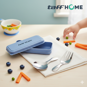 TaffHOME Set Perlengkapan Makan Sendok Garpu Mini Cutlery Set 2 PCS - R-304