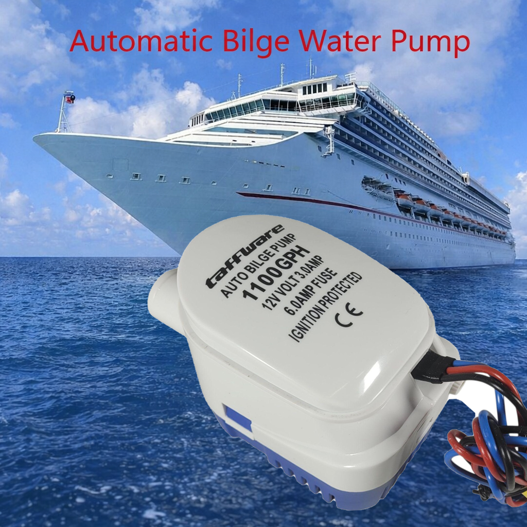Taffware Pompa Air Auto Bilge Pump Submersible 12V 1100 GPH - HYBP1 Gambar produk Taffware Pompa Air Auto Bilge Pump Submersible 12V 1100 GPH - HYBP1