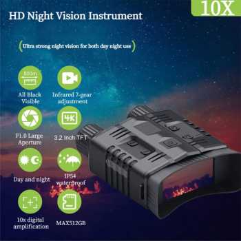 Xiyear Teropong Binocular IR Night Vision Video Recorder 10x Zoom 4K - NOO3