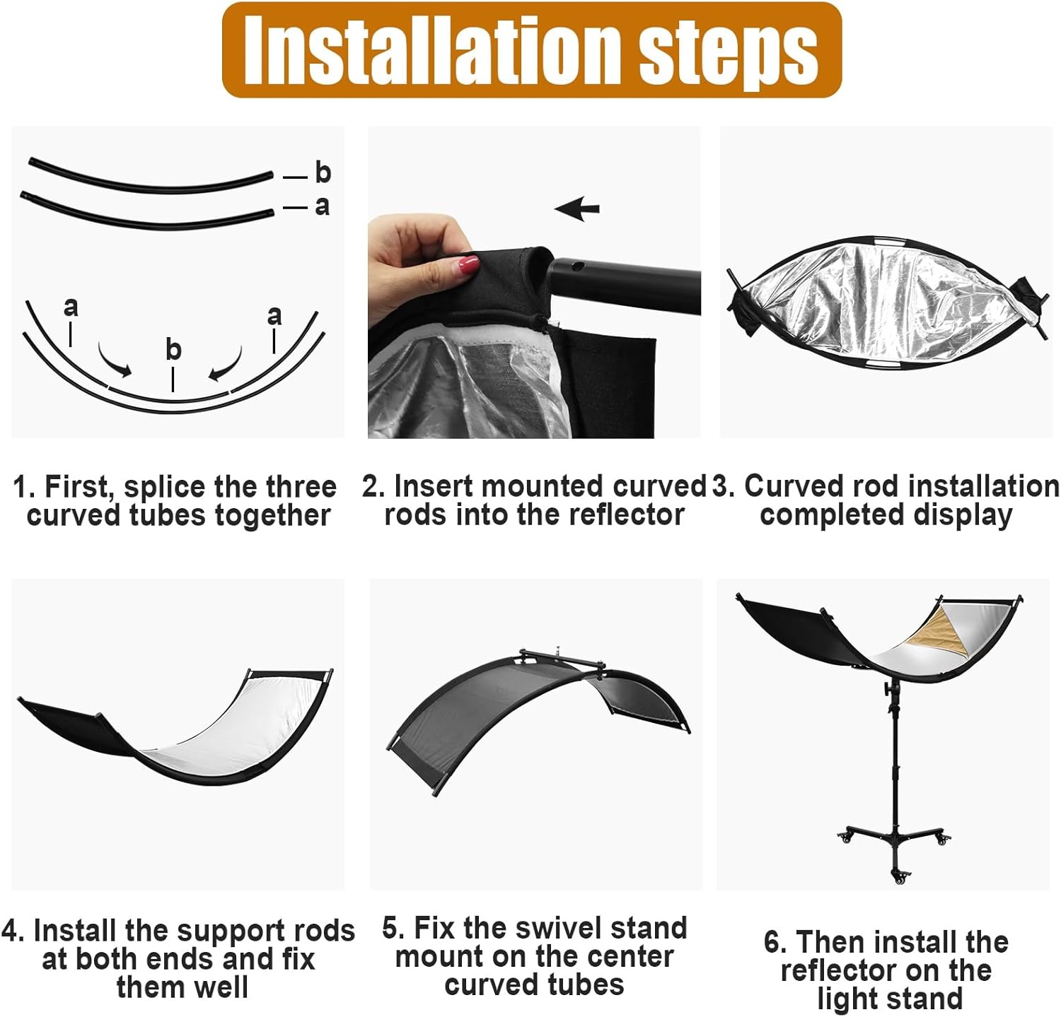 LIFER Reflektor Cahaya U-Shape Fotografi Studio 4in1 Stand 180x60cm - BDL-20 Gambar produk LIFER Reflektor Cahaya U-Shape Fotografi Studio 4in1 Stand 180x60cm - BDL-20