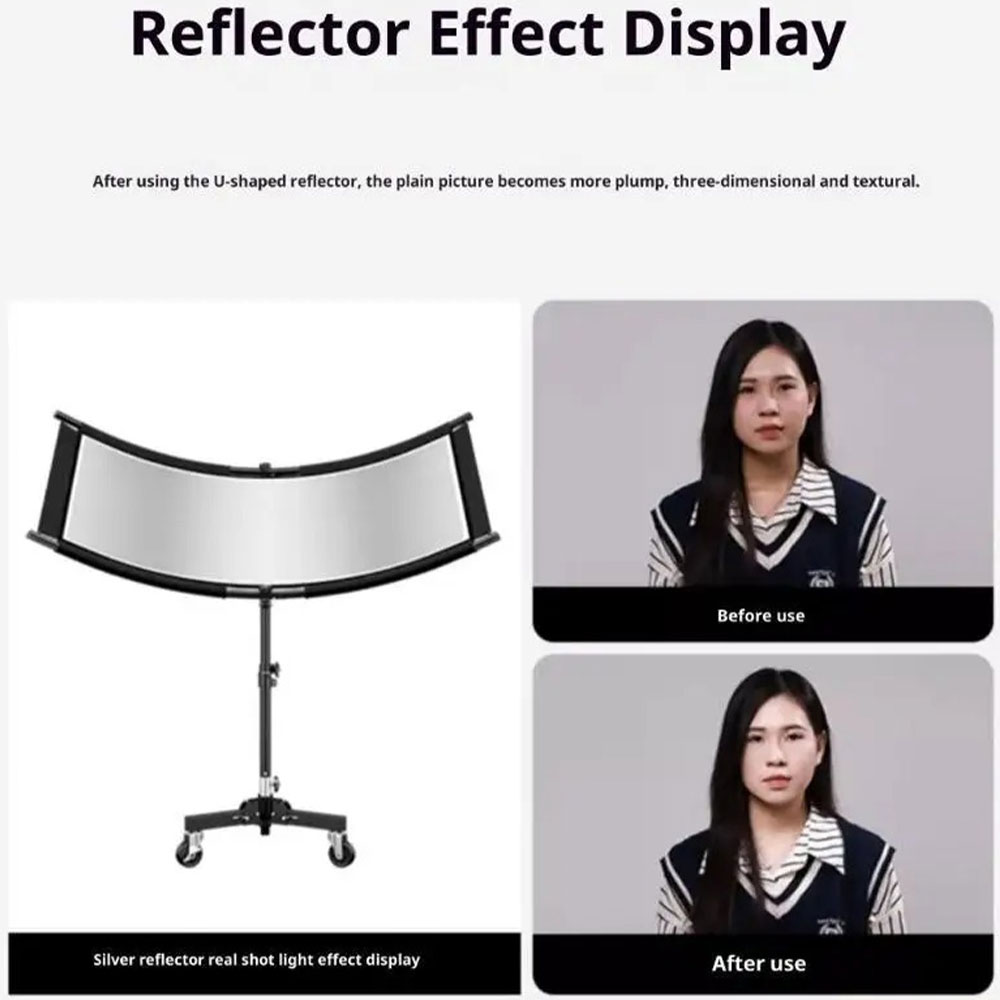 LIFER Reflektor Cahaya U-Shape Fotografi Studio 4in1 Stand 100x50cm - BDL-20 Gambar produk LIFER Reflektor Cahaya U-Shape Fotografi Studio 4in1 Stand 100x50cm - BDL-20