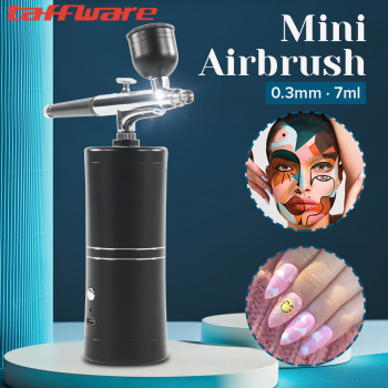 Gambar produk Taffware Air Compressor Airbrush Painting Art Spray Gun 0.3mm 7ml - ARP150