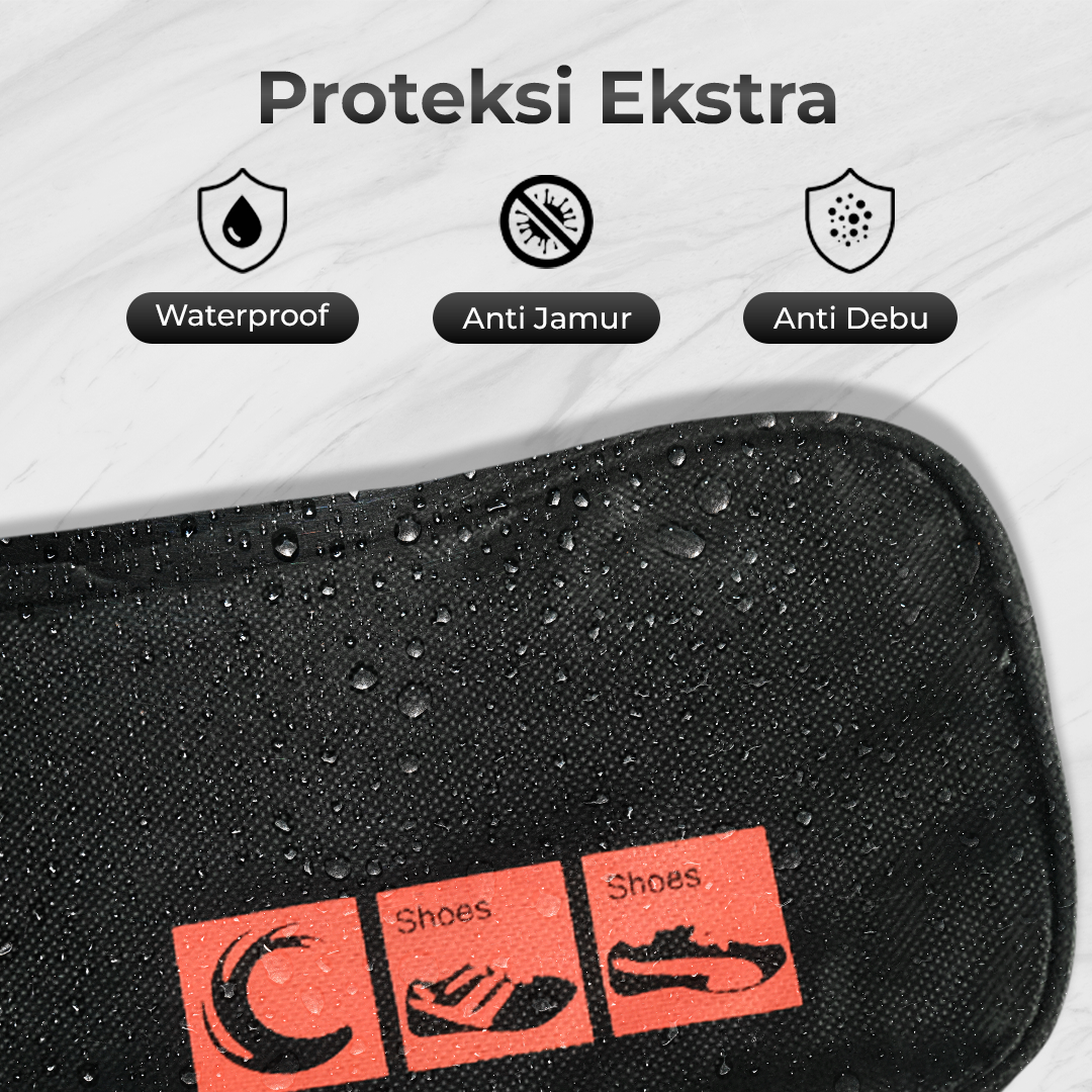 Ishiline Tas Sepatu Waterproof Organizer Pouch and Travel Bag Oxford - S-031 Gambar produk Ishiline Tas Sepatu Waterproof Organizer Pouch and Travel Bag Oxford - S-031